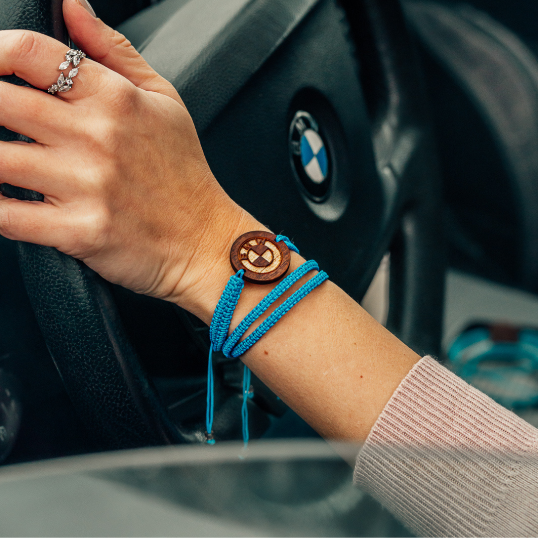 Makramee käeehe "Mehaanik" taevasinine